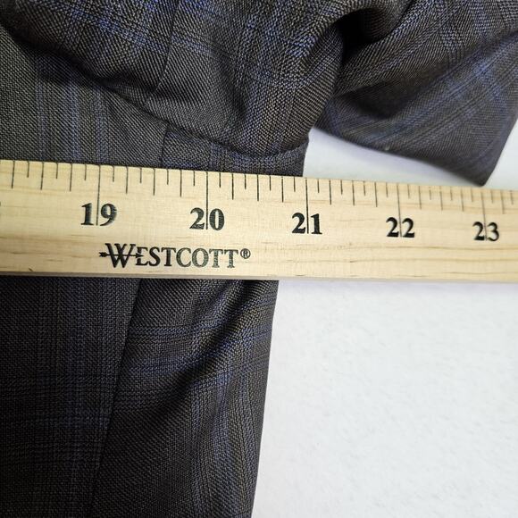 Ermenegildo Zegna Windowpane Trofeo Wool Sport Coat 40R Saks Fifth Ave Blazer - Picture 14 of 16